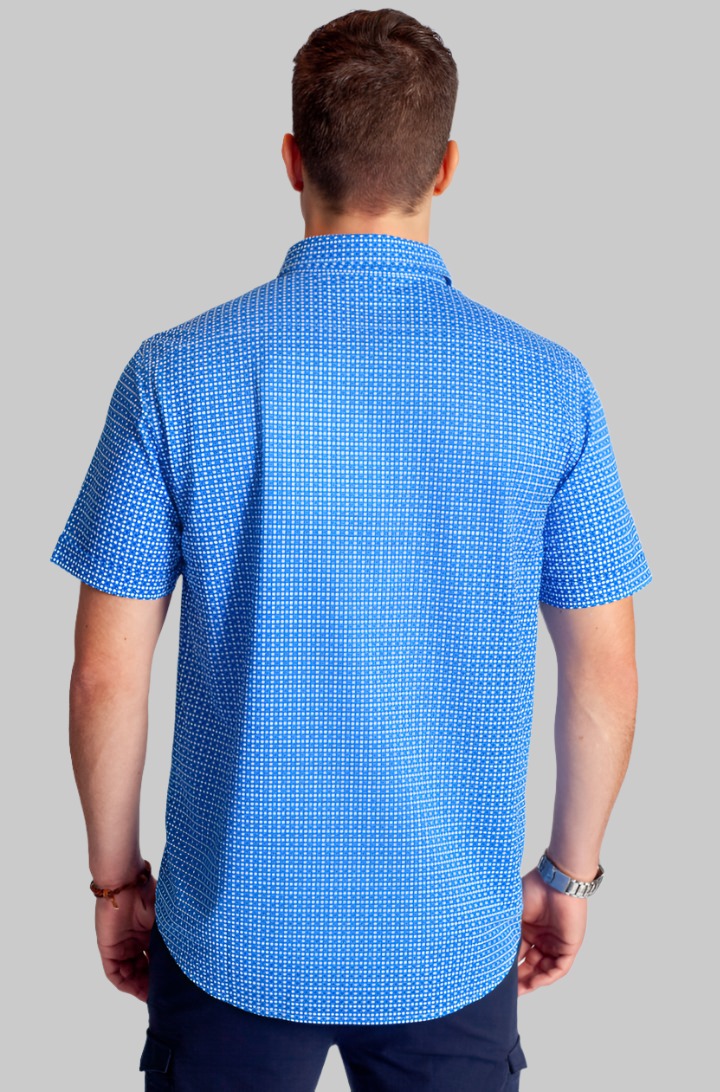 Bastille Check Short Sleeve Tech Shirt Buki
