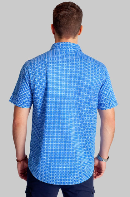 Bastille Check Short Sleeve Tech Shirt Buki