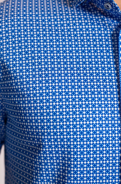 Bastille Check Short Sleeve Tech Shirt Buki
