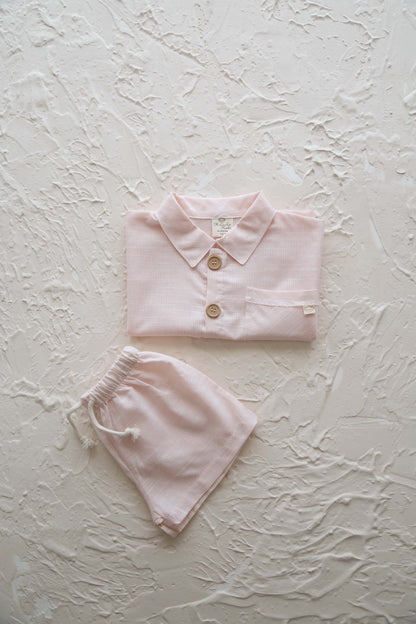 Boy Shirt-Short Set Honey and Hive