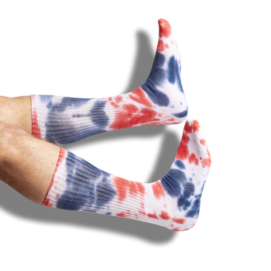 Casual Crew Navy/Red Tie-Dye DeadSoxy