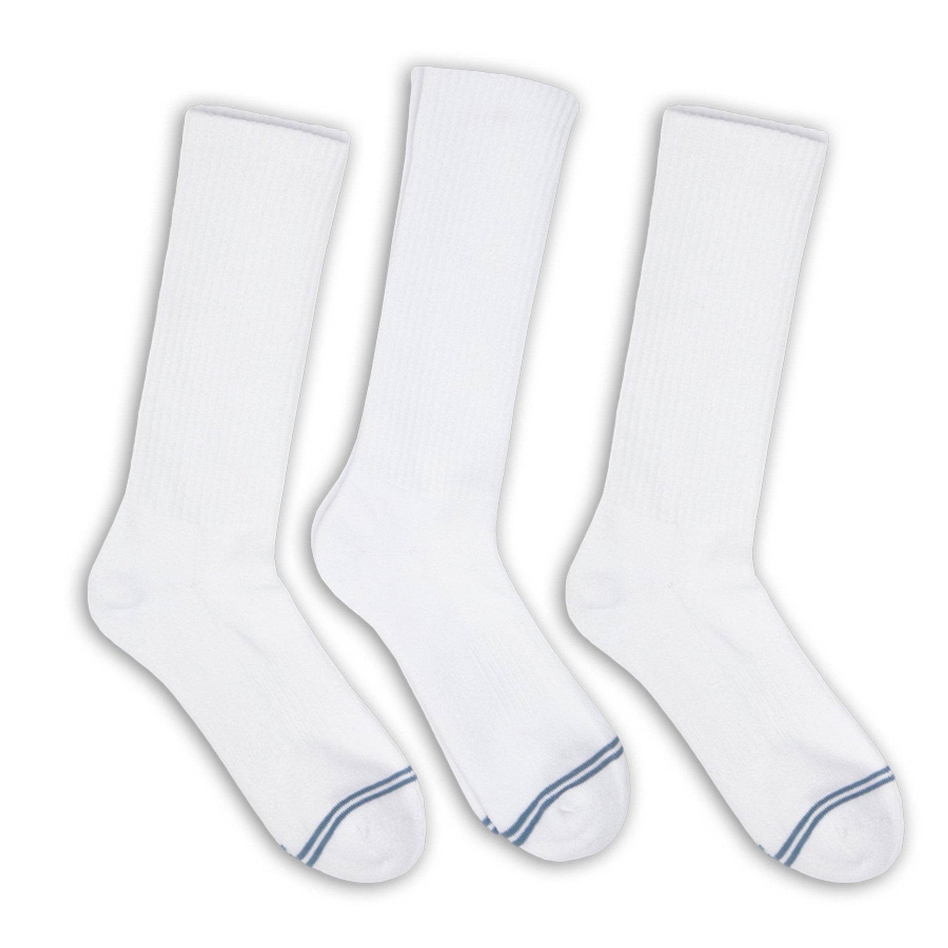 Casual White Crew Socks 3-Pack DeadSoxy