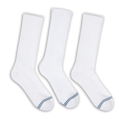 Casual White Crew Socks 3-Pack DeadSoxy