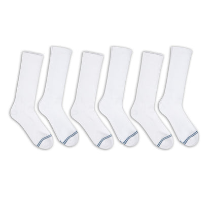 Casual White Crew Socks 6-Pack DeadSoxy