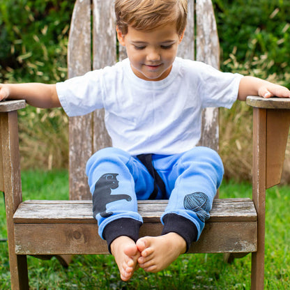 Cat and Yarn Fuzzy Fleece Joggers with Pockets Princess Awesome & Boy Wonder