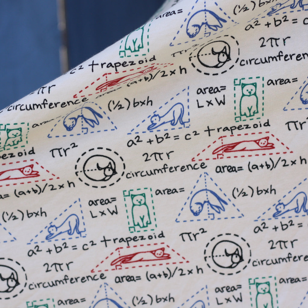"Scratch Paper" Geometry Cats Super Twirler Dress with Pockets Princess Awesome & Boy Wonder