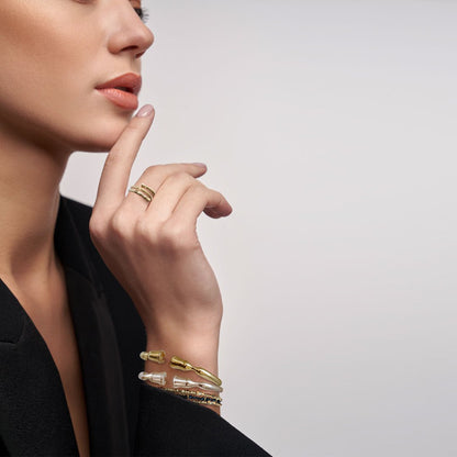 Cavallo -  Horse Hoof Equestrian Bracelet in Gold Urban-Equestrian