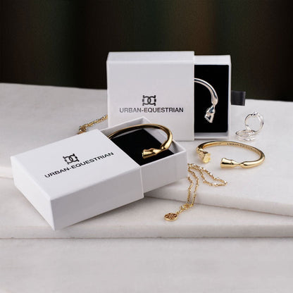 Cavallo - Horse Hooves Equestrian Ring in Gold Urban-Equestrian