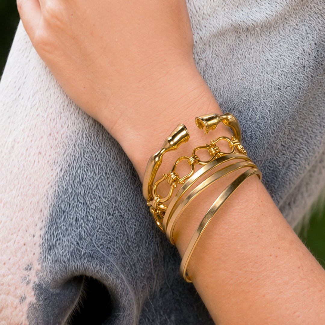 Cavallo -  Horse Hoof Equestrian Bracelet in Gold Urban-Equestrian