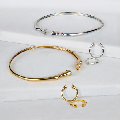 Cavallo - Horse Hoof Neck Cuff in Gold Urban-Equestrian