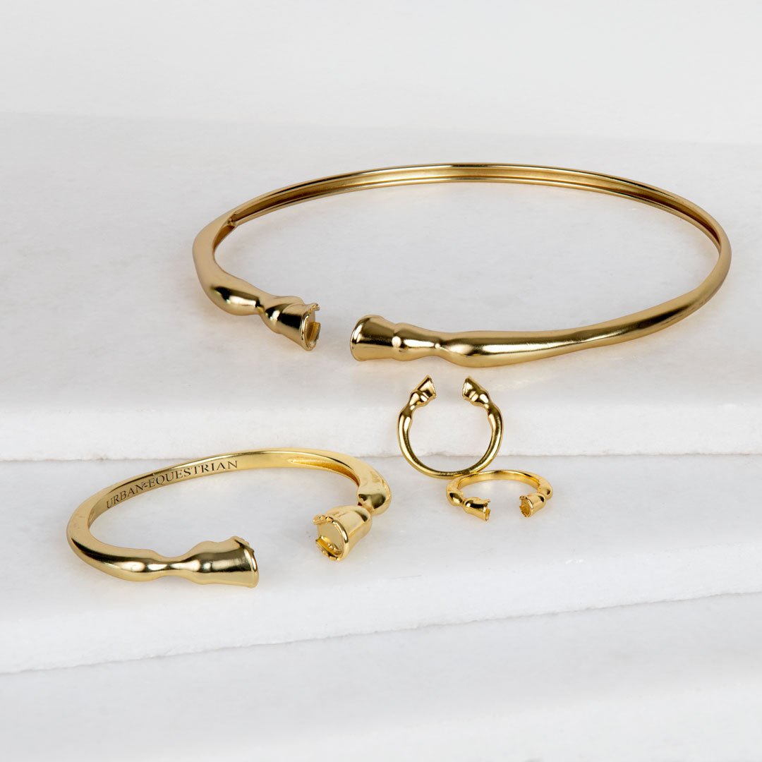 Cavallo - Horse Hoof Neck Cuff in Gold Urban-Equestrian