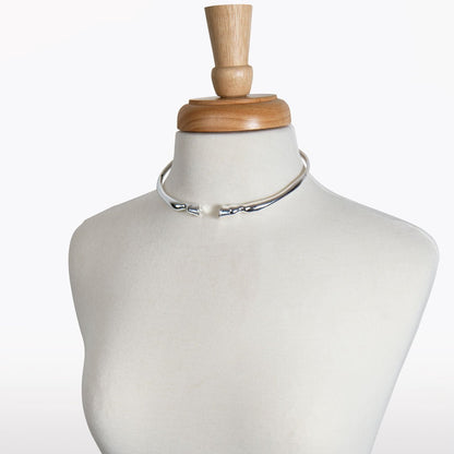 Cavallo - Horse Hoof Neck Cuff in Silver Urban-Equestrian