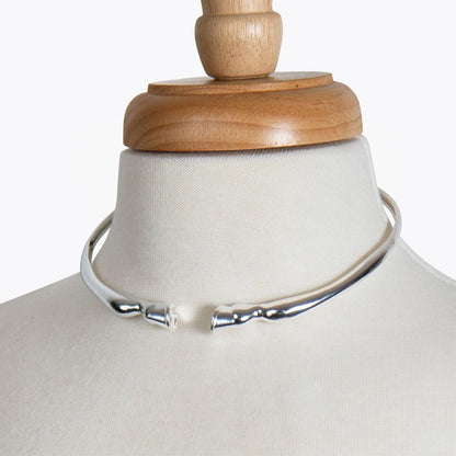 Cavallo - Horse Hoof Neck Cuff in Silver Urban-Equestrian
