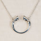 Cavallo - Horseshoe Equestrian Necklace in Silver Urban-Equestrian