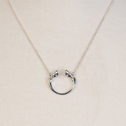 Cavallo - Horseshoe Equestrian Necklace in Silver Urban-Equestrian