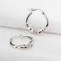 Cavallo - Moissanite Horseshoe Earring in Sterling Silver Urban-Equestrian
