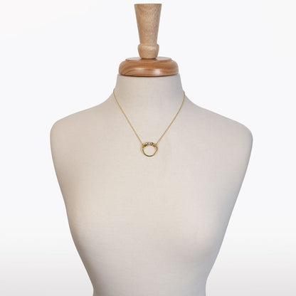 Cavallo - Moissanite Horses Hoof Necklace in Gold Urban-Equestrian