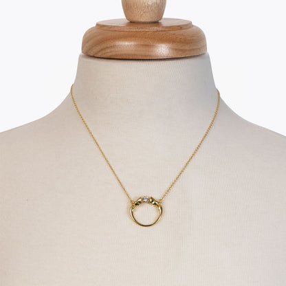 Cavallo - Moissanite Horses Hoof Necklace in Gold Urban-Equestrian