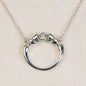 Cavallo - Moissanite Horse Hoof Necklace in Silver Urban-Equestrian