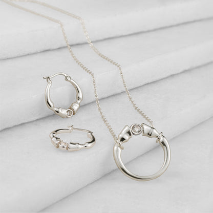 Cavallo - Spiral Horse Hoof Equestrian Ring in silver Urban-Equestrian