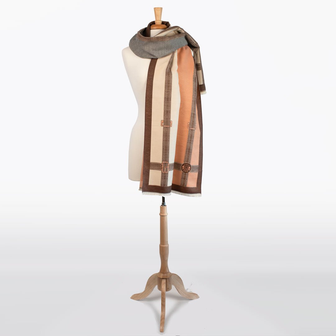 Cavelleti -  Equestrian Motif Luxe Shawl Urban-Equestrian