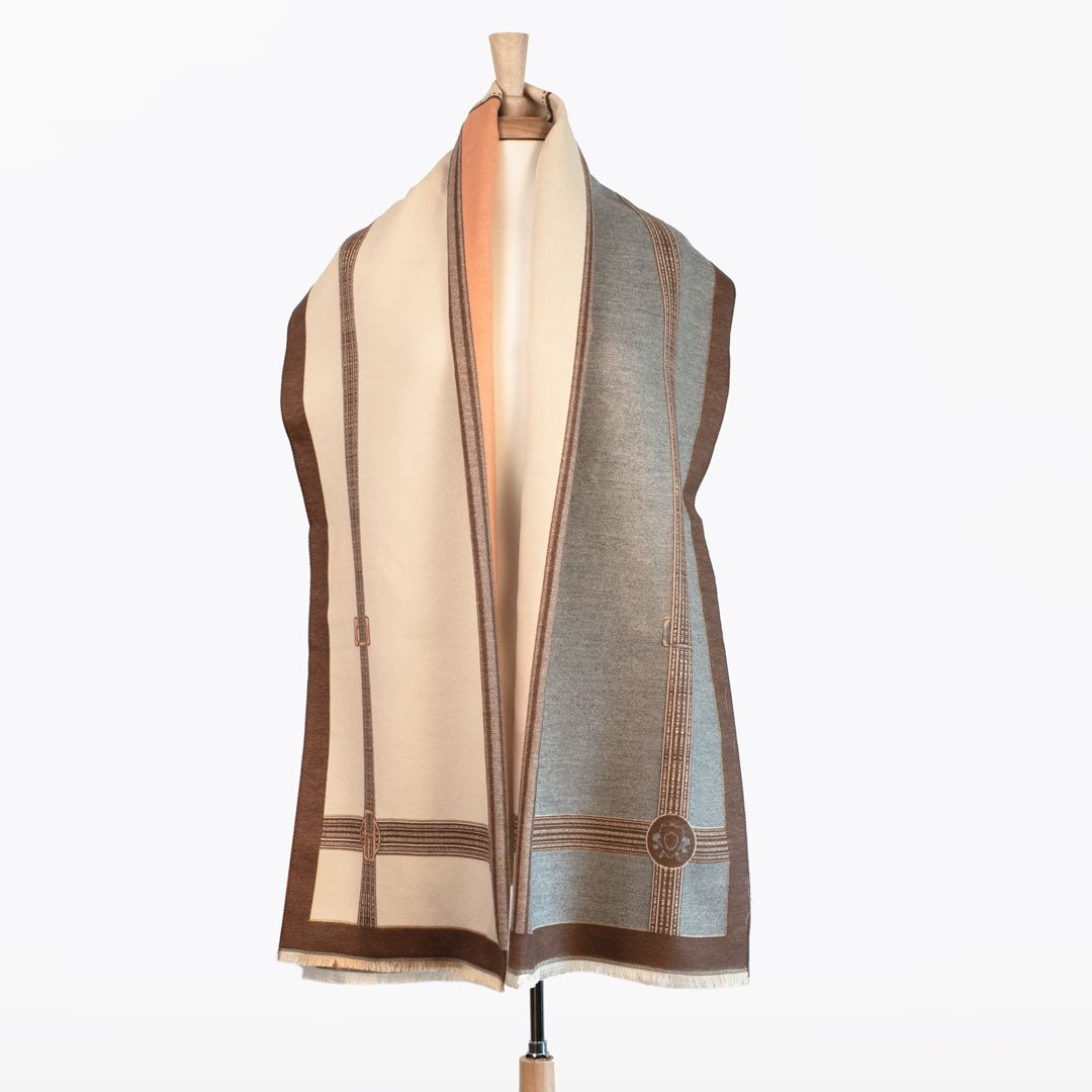 Cavelleti -  Equestrian Motif Luxe Shawl Urban-Equestrian