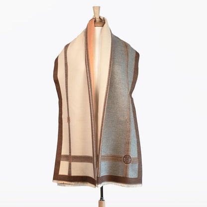 Cavelleti -  Equestrian Motif Luxe Shawl Urban-Equestrian