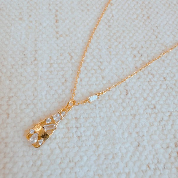 Pop The Bottle Paved Pendant Necklace Shop Style & More | Fresh Looks, Everyday Deals & Free Shipping
