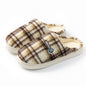 Women's Home Plush Warm Non-slip Plaid Cotton Shoes See size chart under “more details” The Fashion Celestial