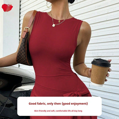 Women's Fitness Beauty-Back Yoga Dress – Sleeveless Active Mini FitiqueFit
