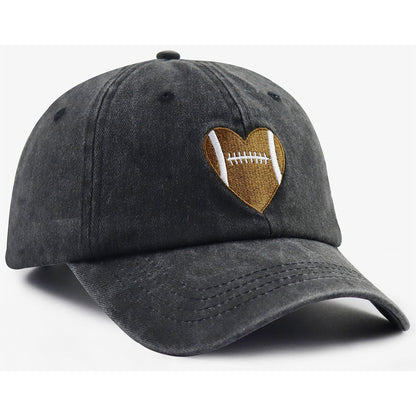 Football Heart Baseball Cap — Gifts for Women & Men FitiqueFit