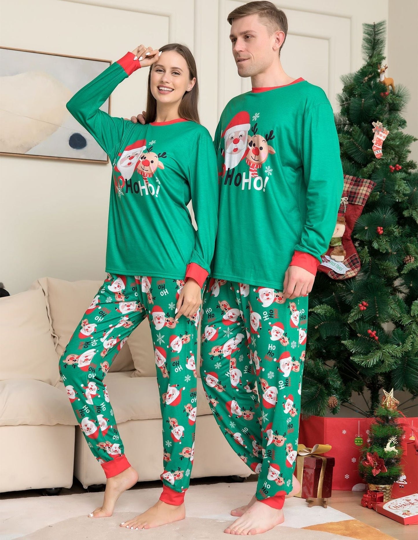 Family Matching Christmas Pajamas Santa Claus & Sleepwear for Family FitiqueFit