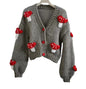 Women’s Mushroom Crochet Short Cardigan FitiqueFit