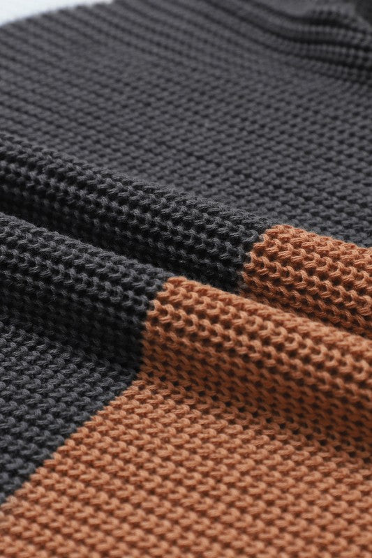 Colorblock Stripe Round Neck Pullover Sweater Shop Style & More | Fresh Looks, Everyday Deals & Free Shipping