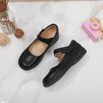 Girls' Black Shoes, Students' White Flat Shoes, Flower Girl Shoes, Middle and Older Kids' Students' Black Performance Shoes, Uniform Shoes NovaCart