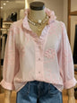 Women’s Lace Embroidered Cotton Linen Blouse FitiqueFit