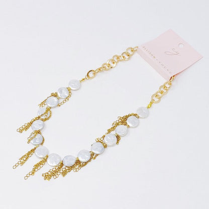 Chain Fringe Shell Pearl Necklace Shop Style & More | Fresh Looks, Everyday Deals & Free Shipping