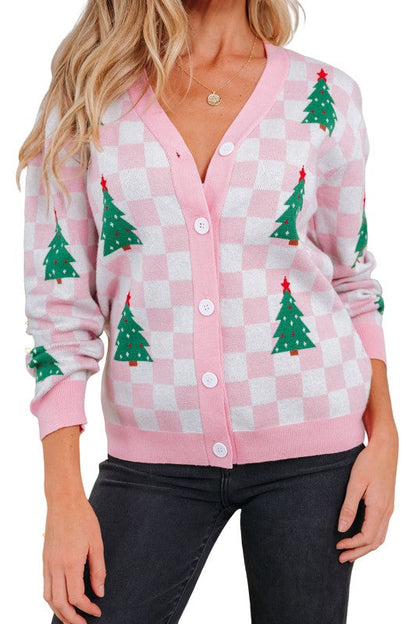 Ella Tree Pattern Cardigan Sweater Shop Style & More | Fresh Looks, Everyday Deals & Free Shipping