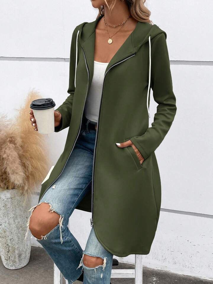 Street Zip Hooded Velvet-Lined Sweatshirt Women | Cozy Streetwear FitiqueFit