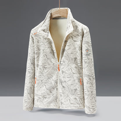 Women's winter sports stand up collar zipper jacket, lightweight, soft and warm, camouflage with zipper pocket, fashionable and versatile NovaCart
