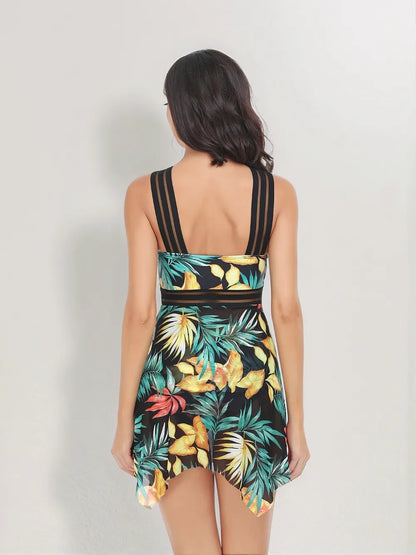 Cutout Printed Two-Piece Swim Set New Era Fashion LLc