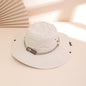 Wide-Brim Leather Patch Fisherman Hat – UV Sun Protection Outdoor Hat FitiqueFit