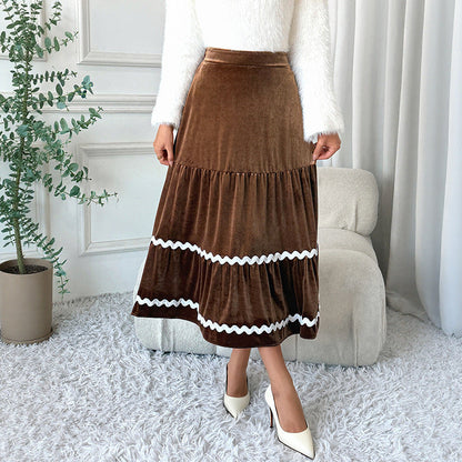 Mid-length Lace Skirt Women's Clothing Grayceful LLC