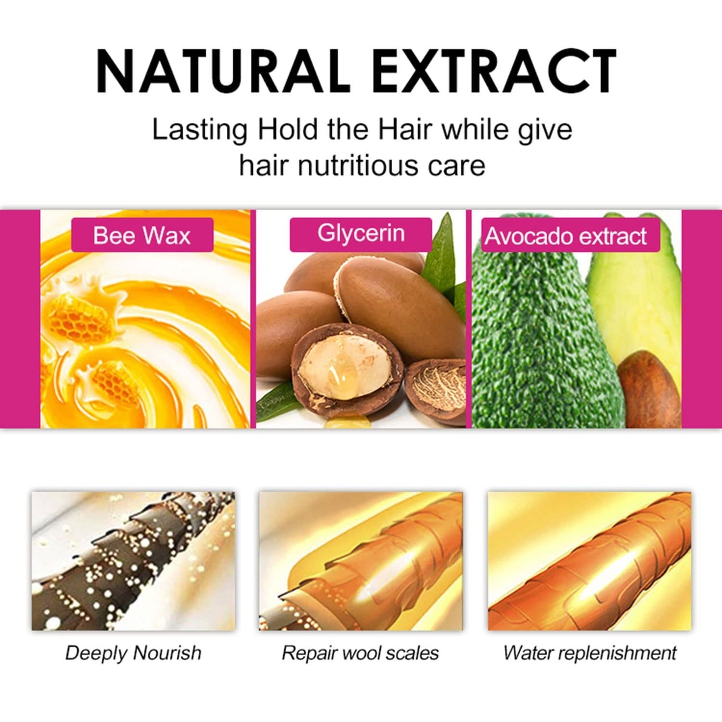 Styling Wax Stick, Flyaways Styling Wax Stick for Hair Edge Control, Hair Styling Stick for Kids' Hair NovaCart