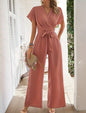 Solid Color Women's Jumpsuit Series Belt Grayceful LLC