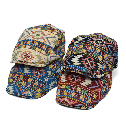 Women’s Retro Beret Hat – Chic British Style Ethnic Beret FitiqueFit