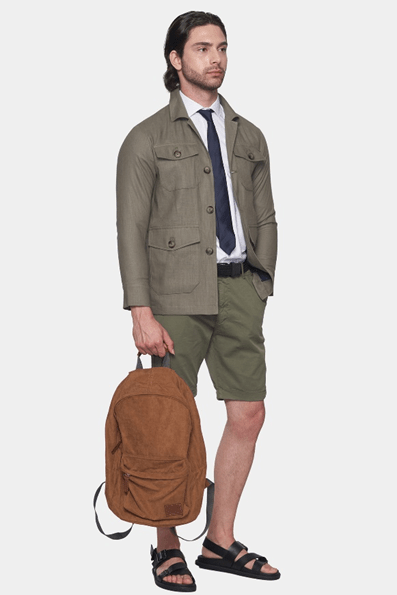 The Slim Safari Coat (Olive) Bright Moons