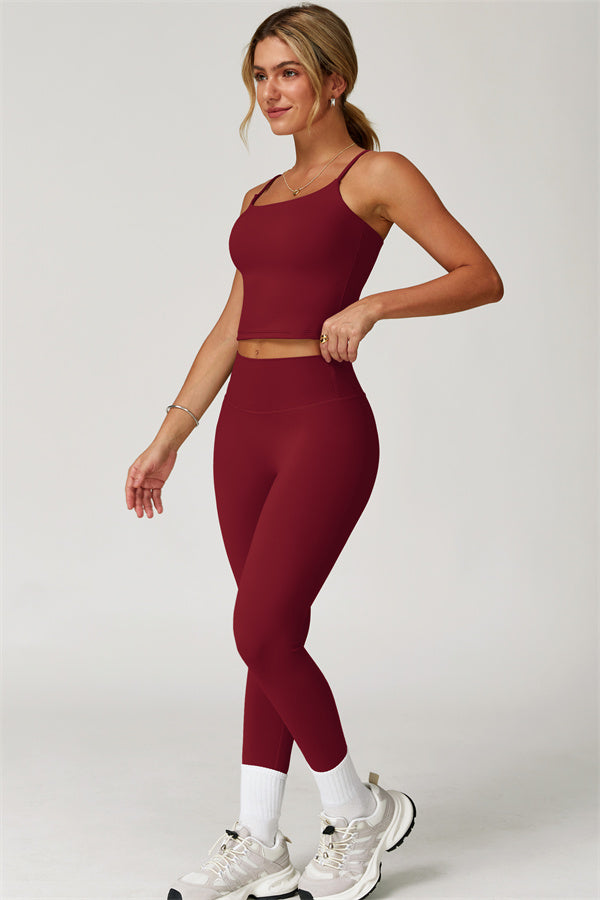 The Agile Crop Top Leggings 2-Piece Set Fitglutes Activewear Gymwear Sportswear & Workout Clothes