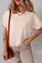 Bow Pearl Embellished Dolman Short Sleeve Sweater Shop Style & More | Fresh Looks, Everyday Deals & Free Shipping