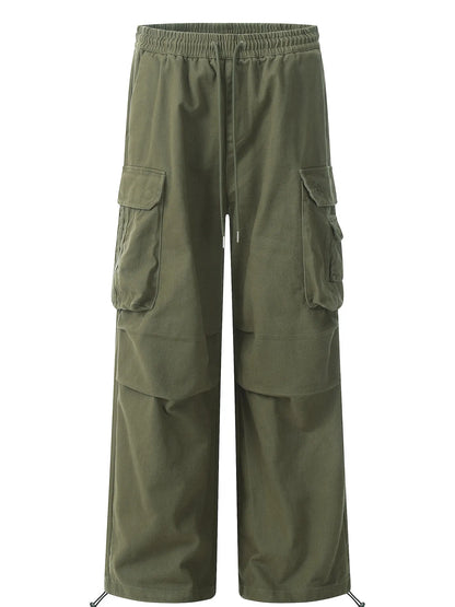 Men's Relaxed Fit Cargo Pants with Drawstring New Era Fashion LLc